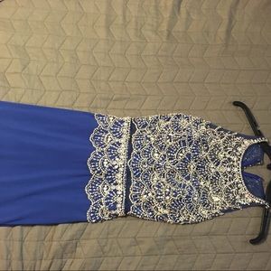 Blue prom dress
