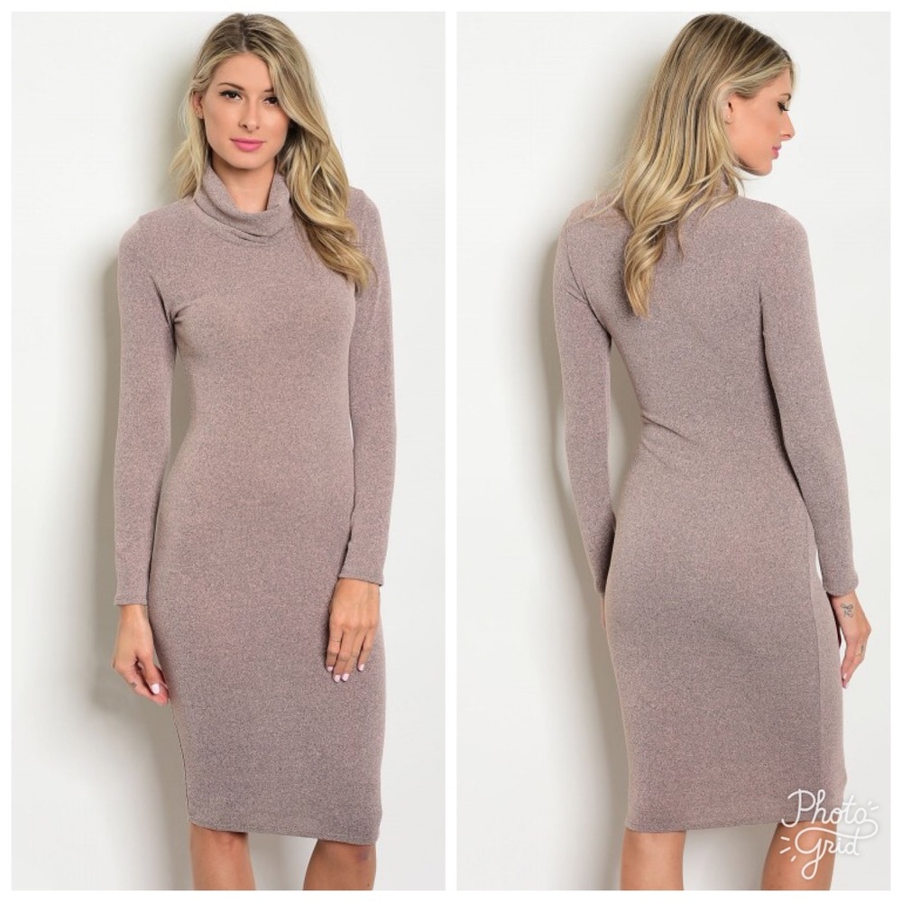Dusty Pink Knit Dress