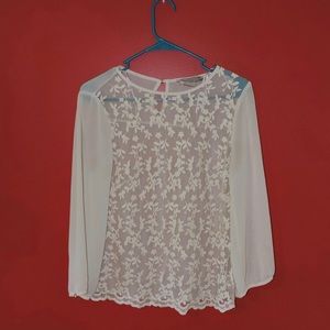 Floral sheer top