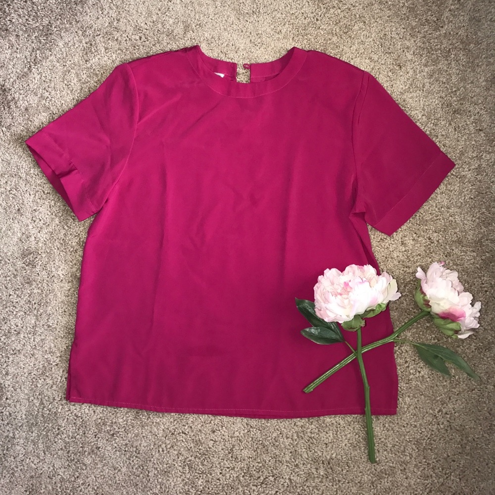 Vintage Hot Pink Blouse