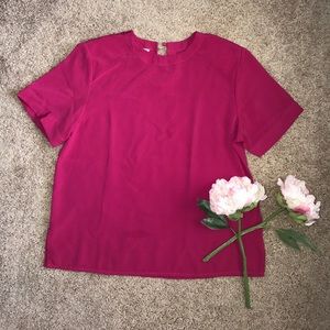 Vintage Hot Pink Blouse