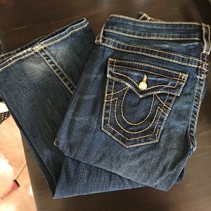 True Religion Jeans - Gold crystal buttons