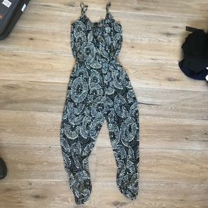 Aqua Printed Jumper Size Small