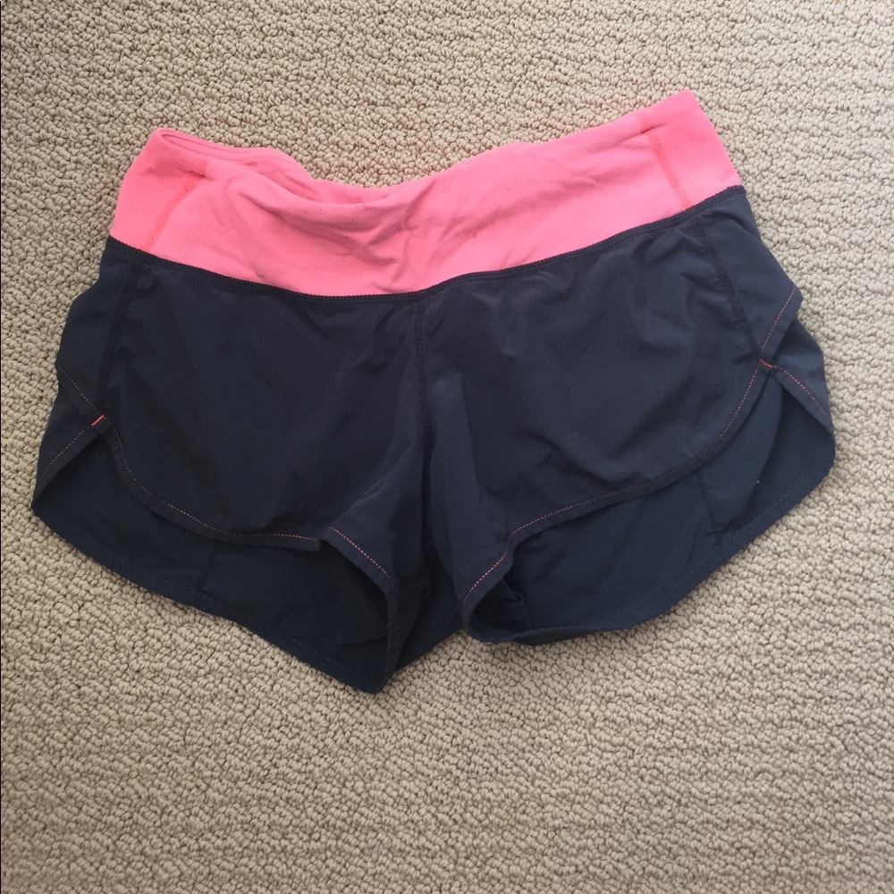 Lululemon grey and pink shorts