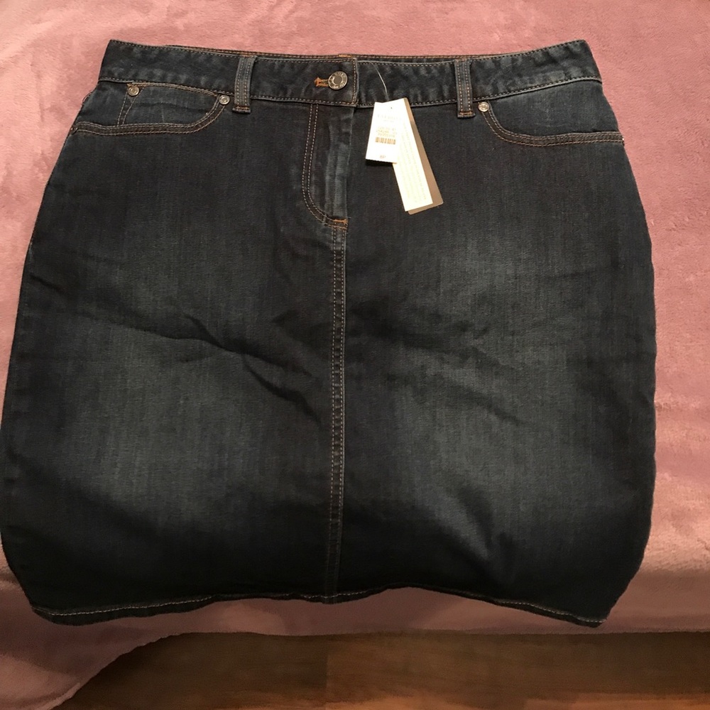 NWT Talbots Petites Jean skirt