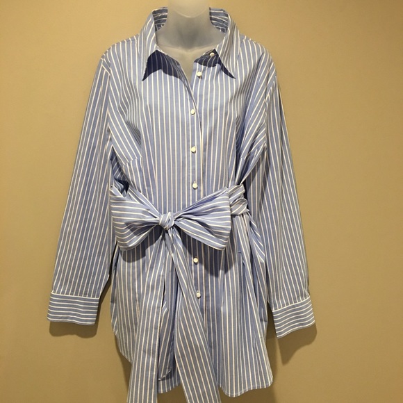 Lane Bryant Tops - Lane Bryant Button Down Shirt-Tie waist detail 24