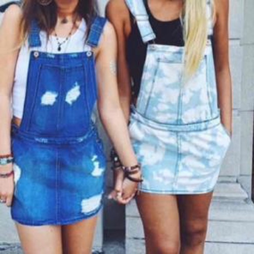 NWT LF carmar overalls skirtalls skirt shortall