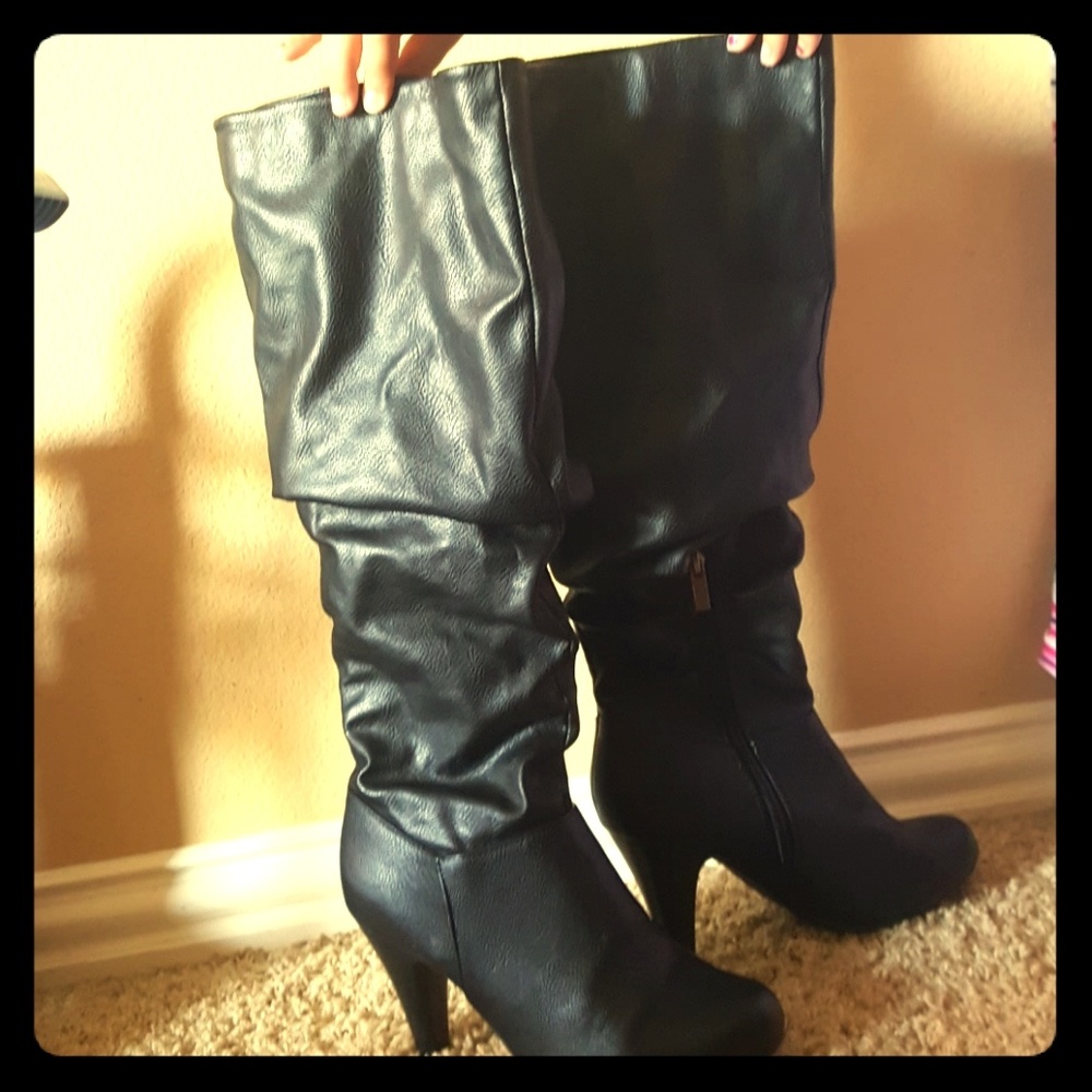 Black Leather Boots