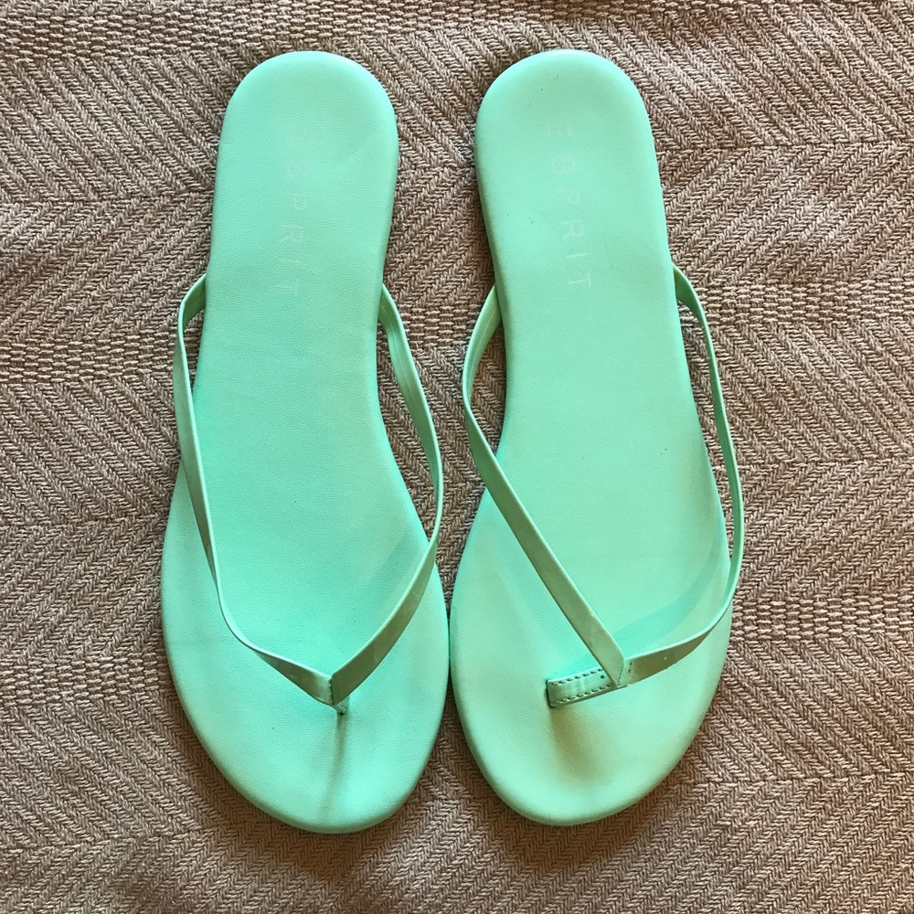 Green sandals