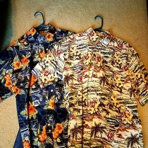 NATURAL ISSUE 2 SHIRTS LOT MENS LARGE SHORT SLEEVE
