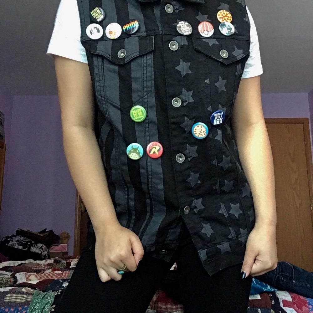 ‼️SOLD‼️ RUDE Stars and Stripes vest jacket