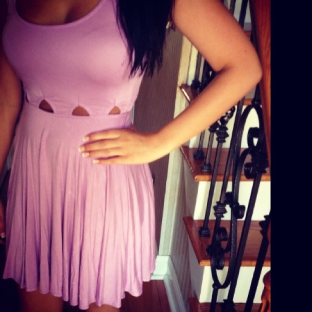 • Lavender Cut Out Dress •