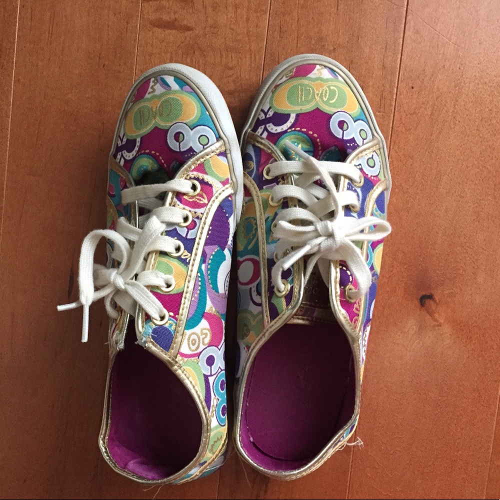 Colorful Coach shoes