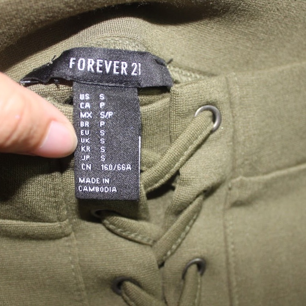 Army Green Bodycon Skirt - Picture 2 of 2