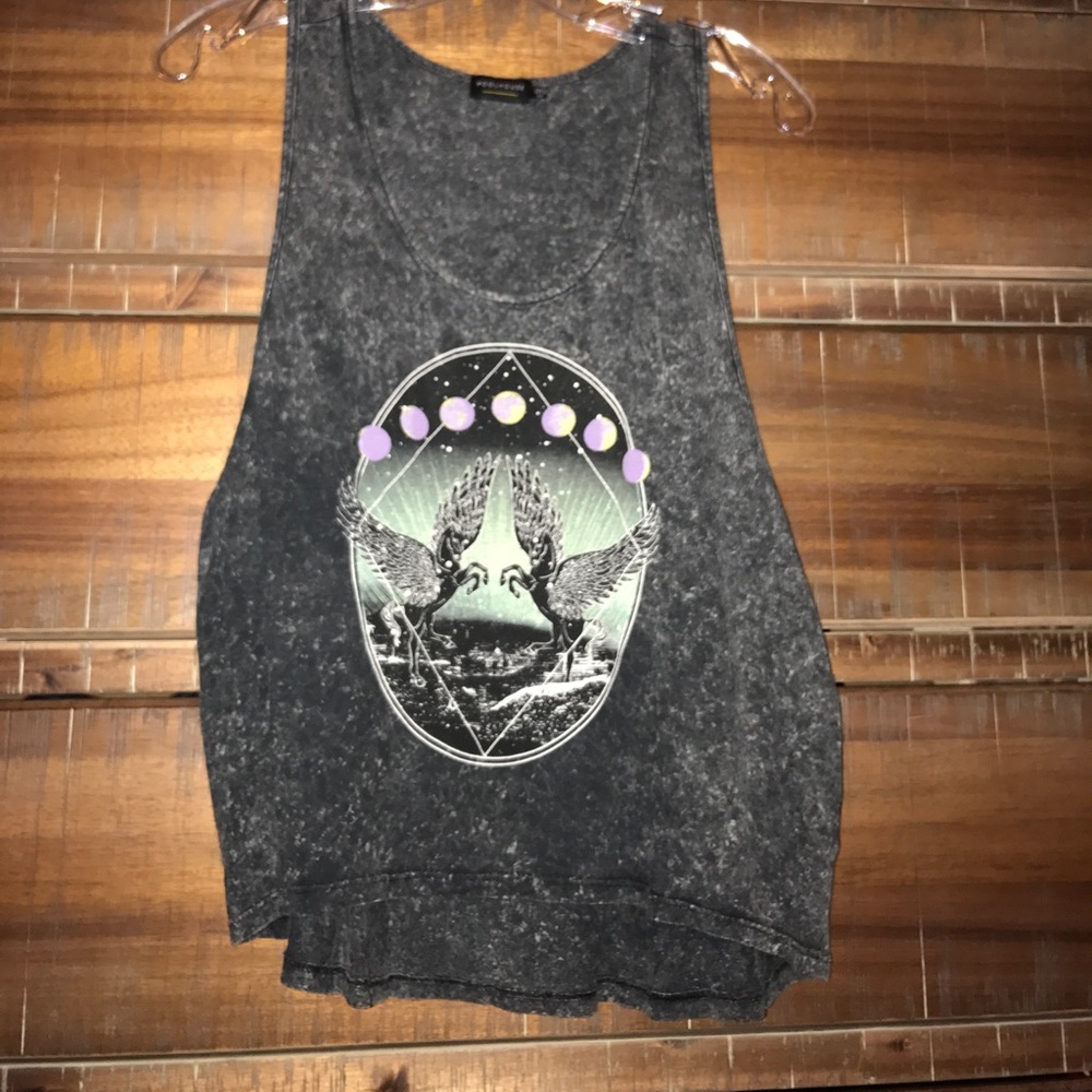 Gray loose tank
