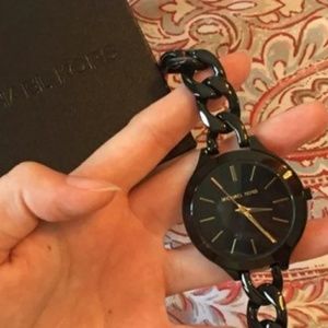 Black michael kors watch