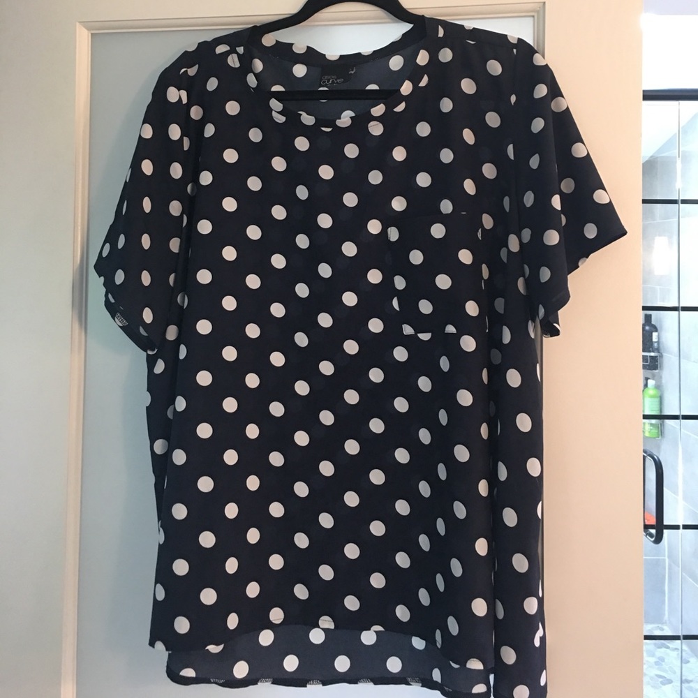 Swing style blouse - short-sleeve