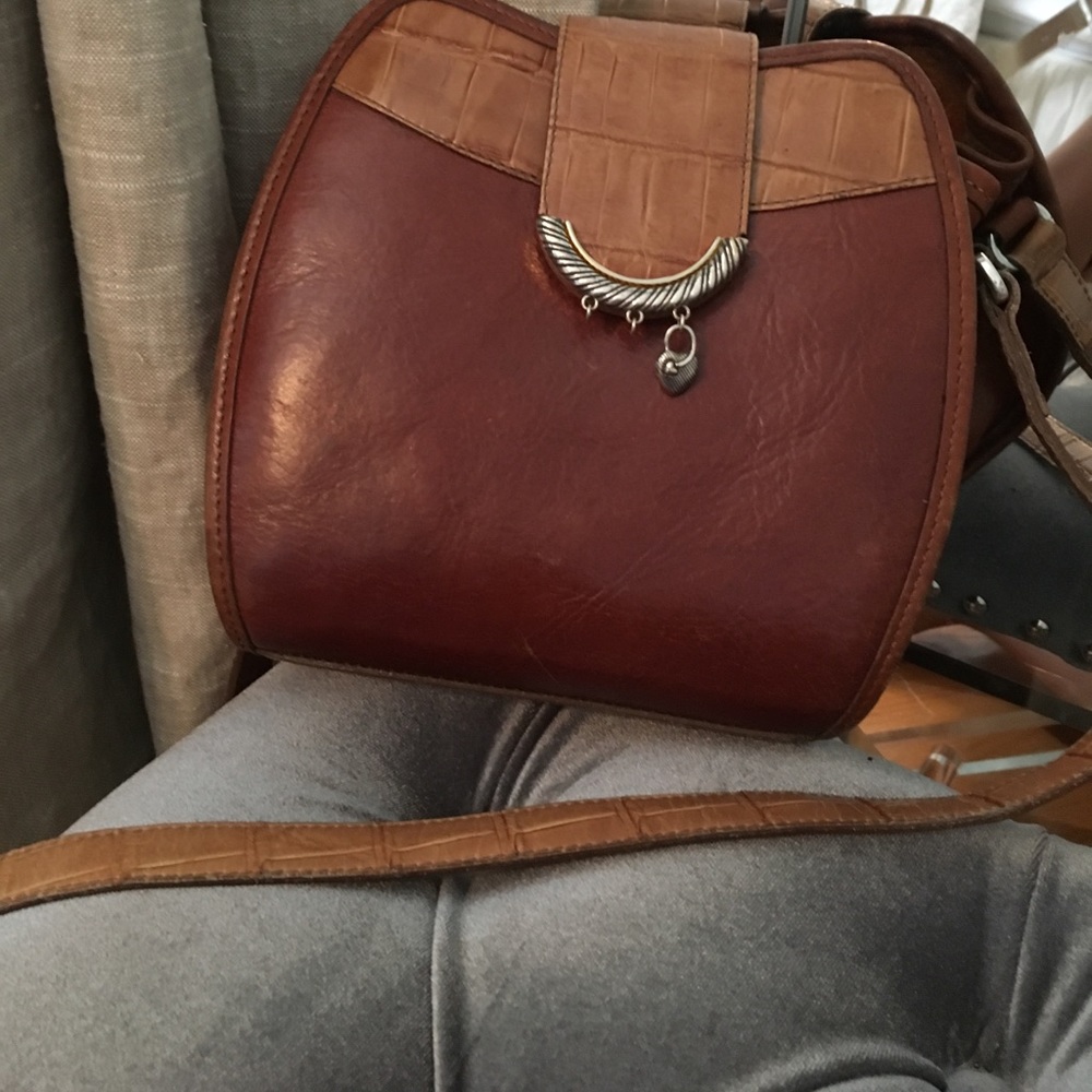 VINTAGE leather purse