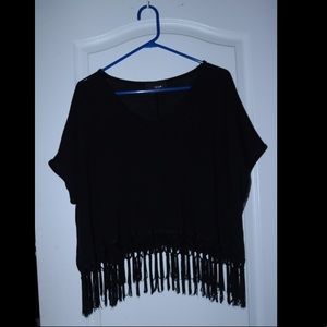 Crop Top with *CUTE* Fringe -gently used-