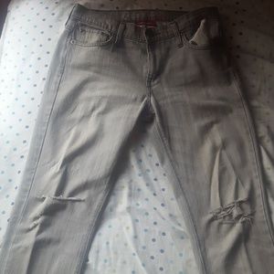 Ripped grey jeans