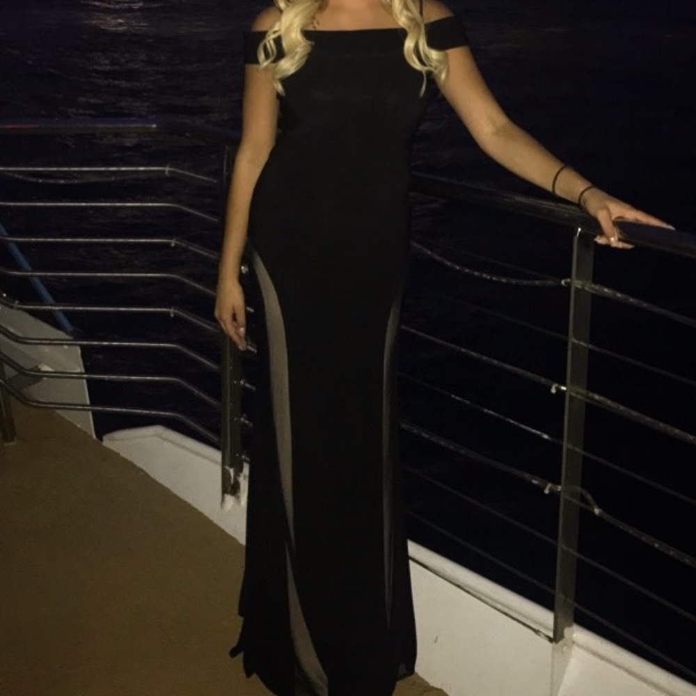 black shoulder dress!