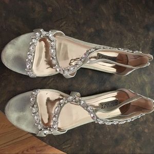 Badgley mischka jeweled sandals