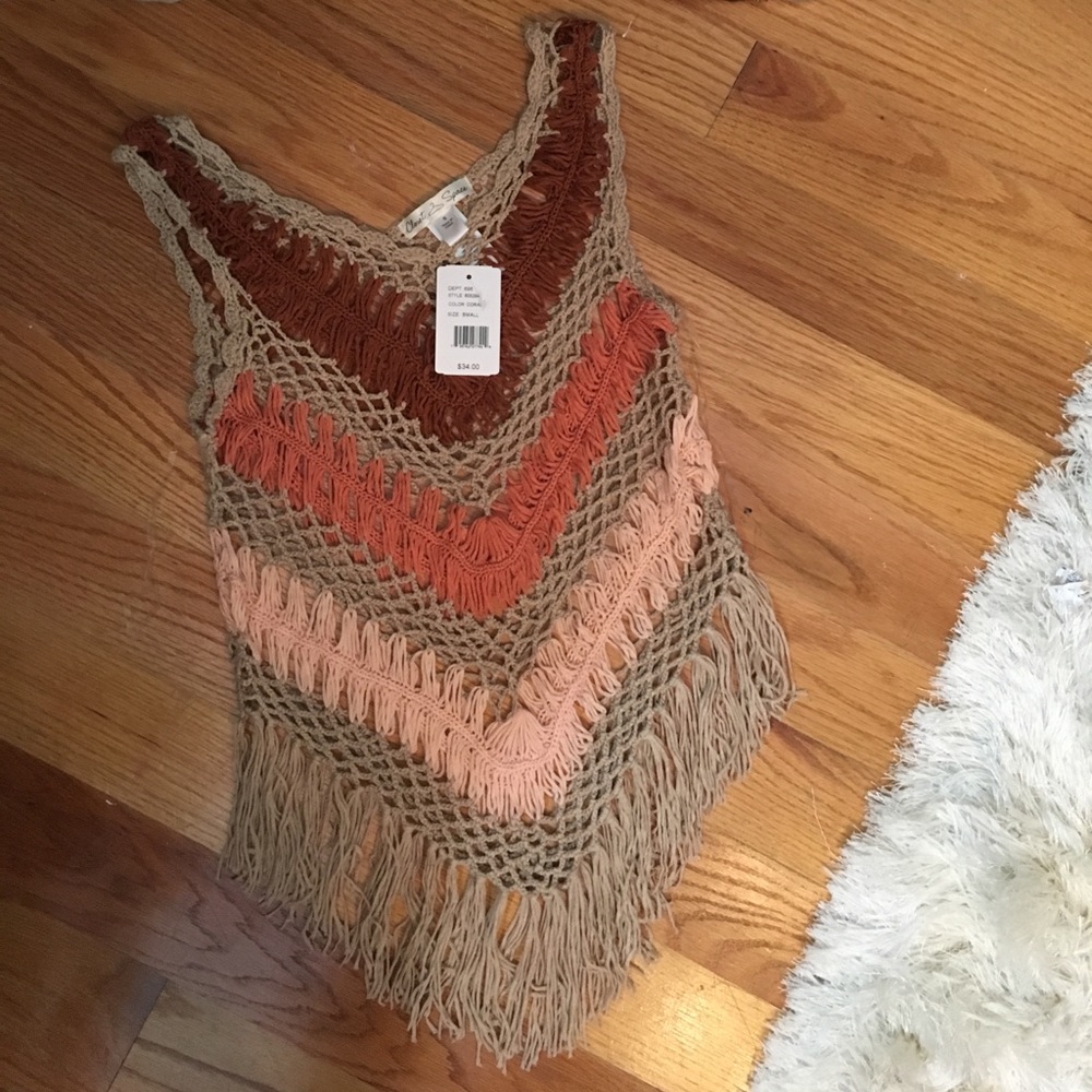 NWT coral knit top
