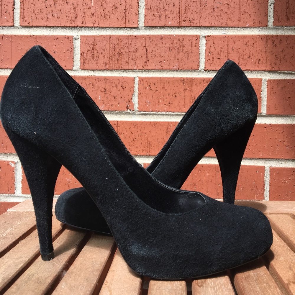 Steve Madden black suede women's Unityy Pumps