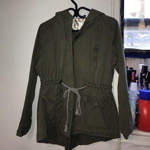 Army green military style jacket