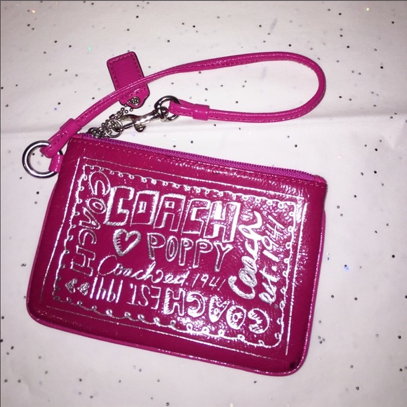 Coach Handbags - Authentic pink Poppy COACH wristlet