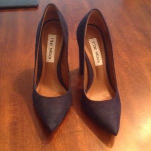 Steve Madden blue block heels