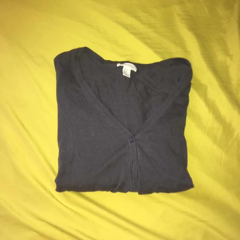Grey cardigan