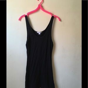 James Peres black tank sexy cotton chic cool rib