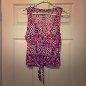 Aztec Design Tank Top