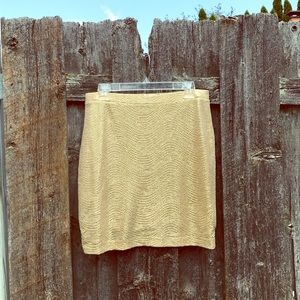 Gold H&M Stretch Skirt