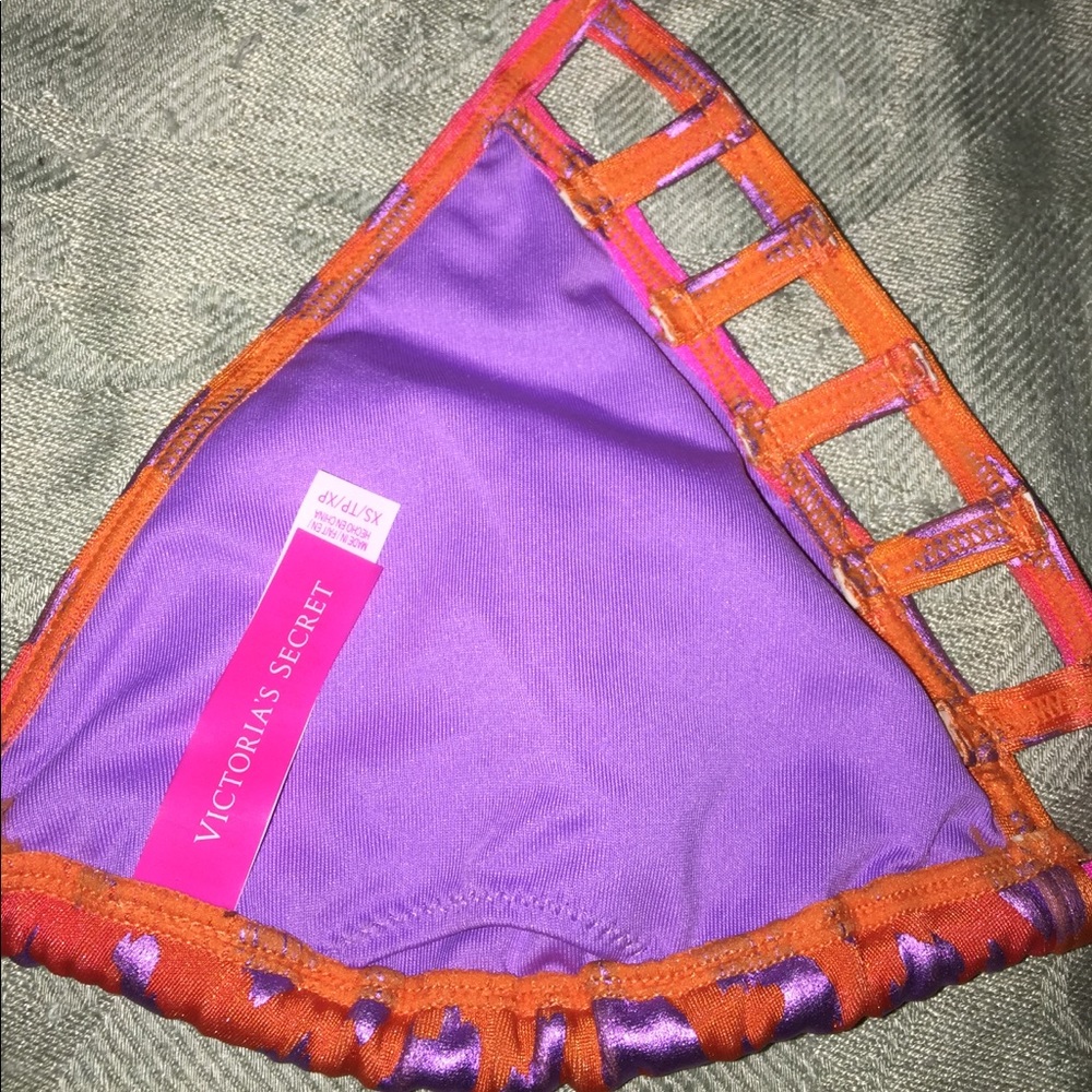 Vs String Bikini W Purple Metallic Leopard Print - image 5