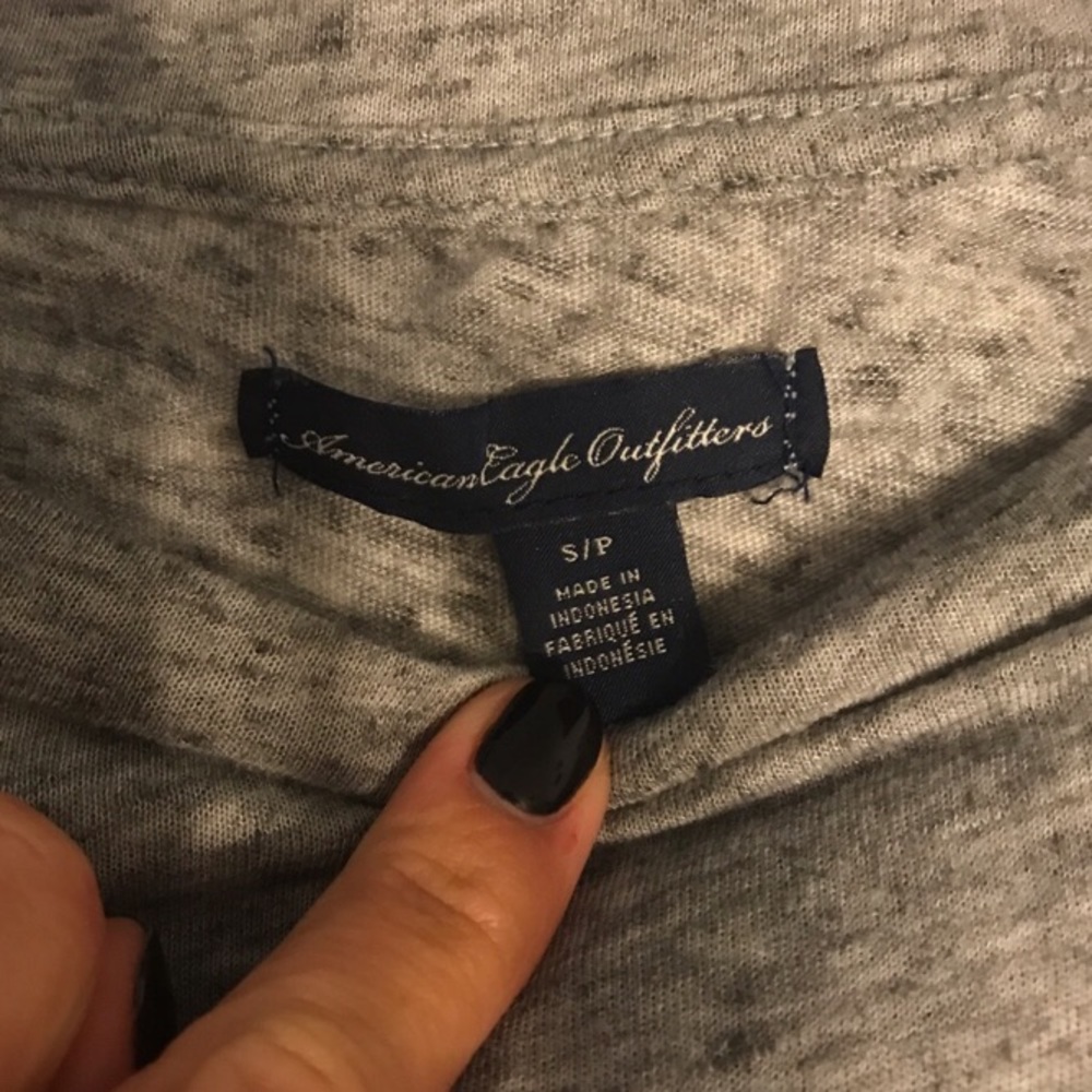 grey slouch top