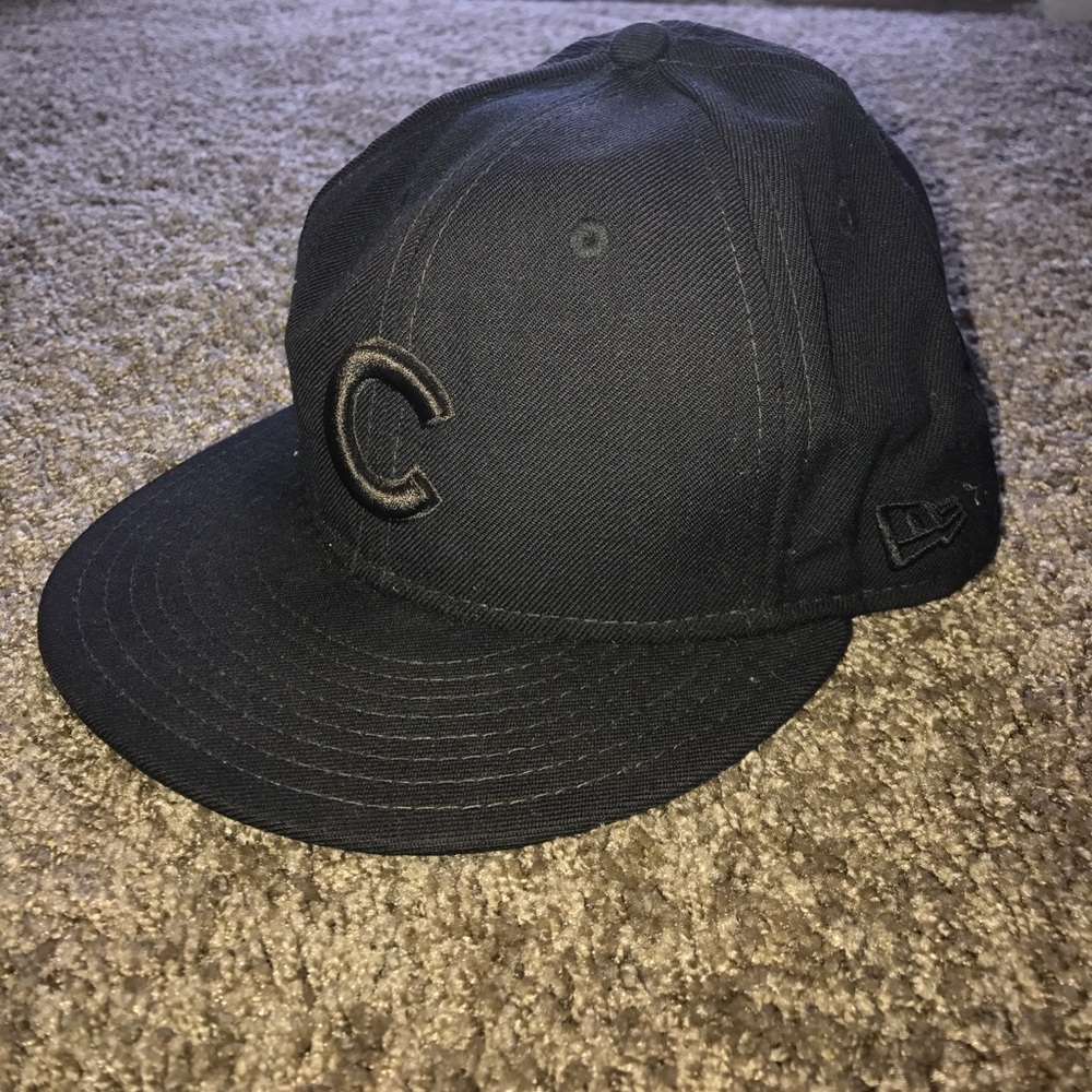 ❌SOLD❌ All black Chicago cubs new era  hat