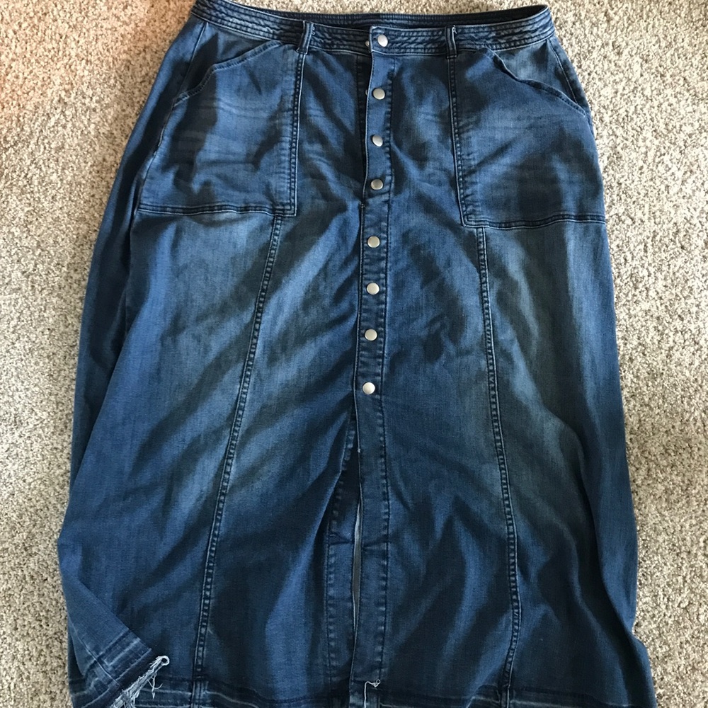 Maxi Jean Skirt