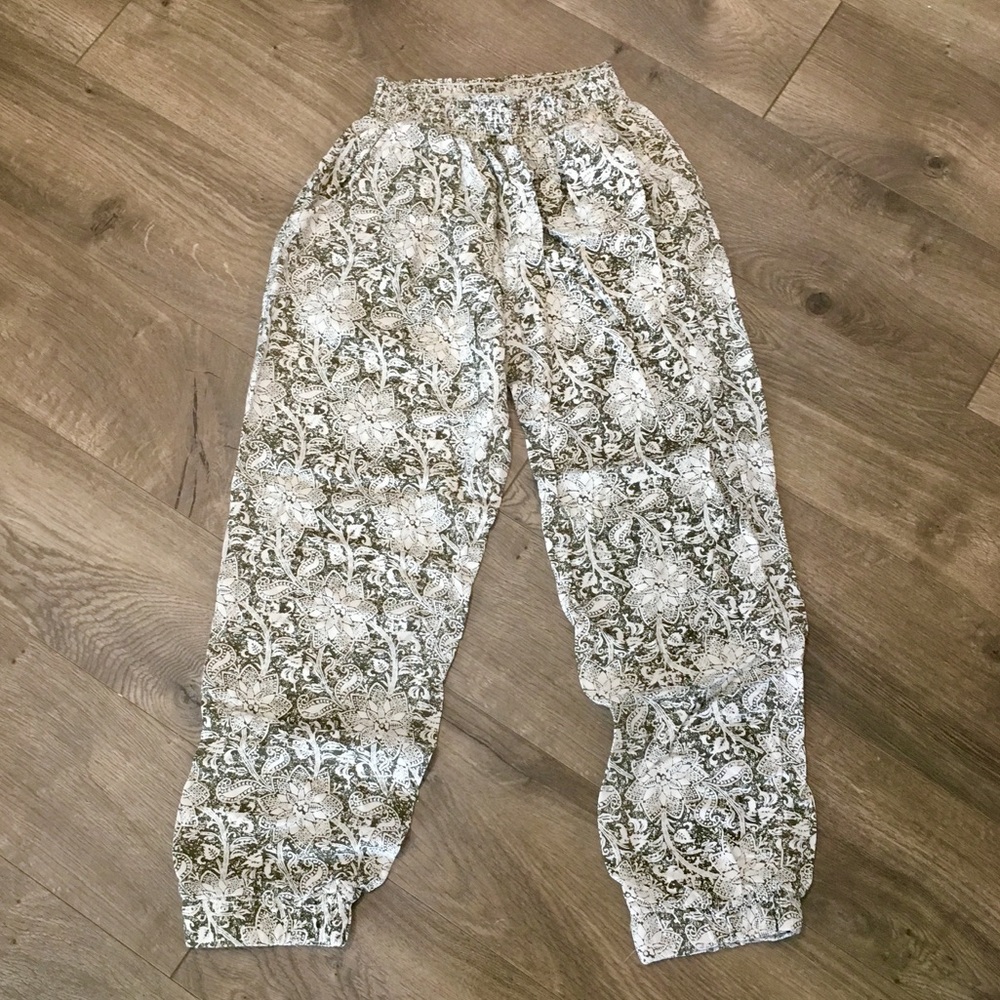 American Eagle Don't Ask Why Print Harem Pants