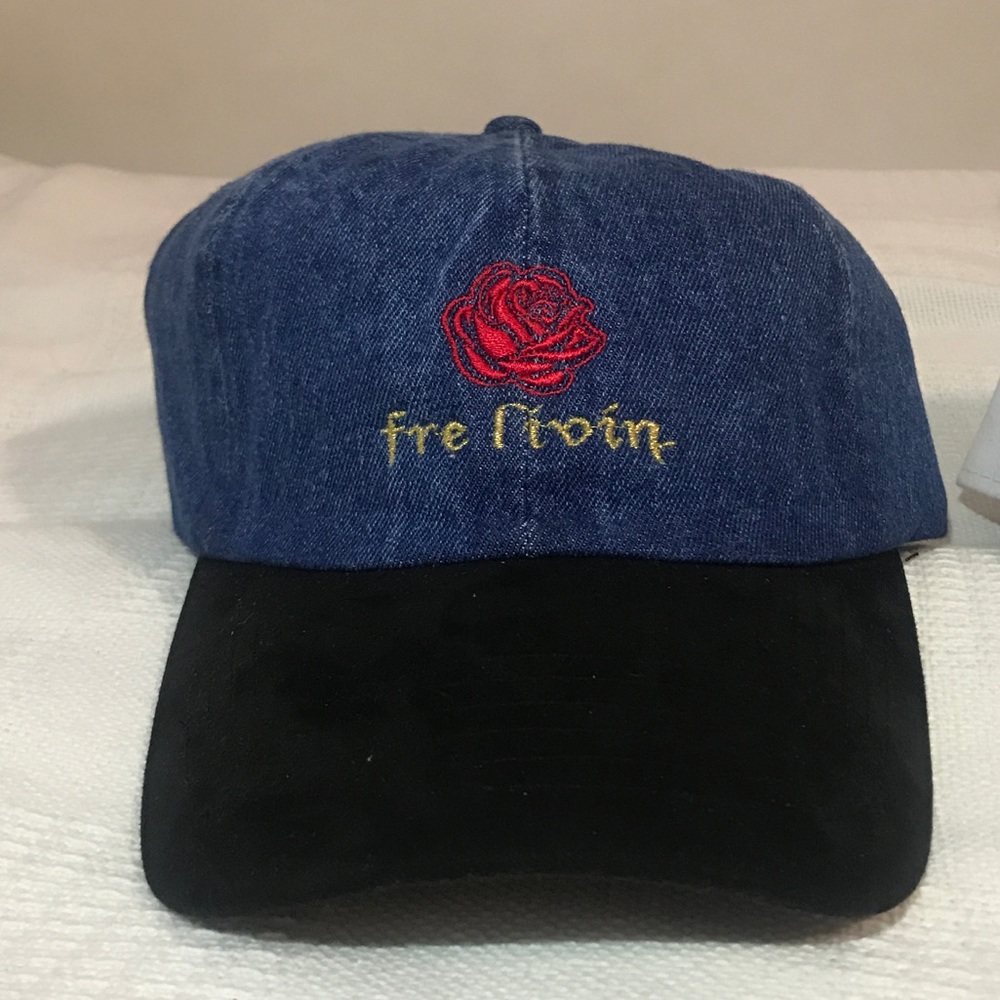 Fre Livin Rose Embroidery Dad hat