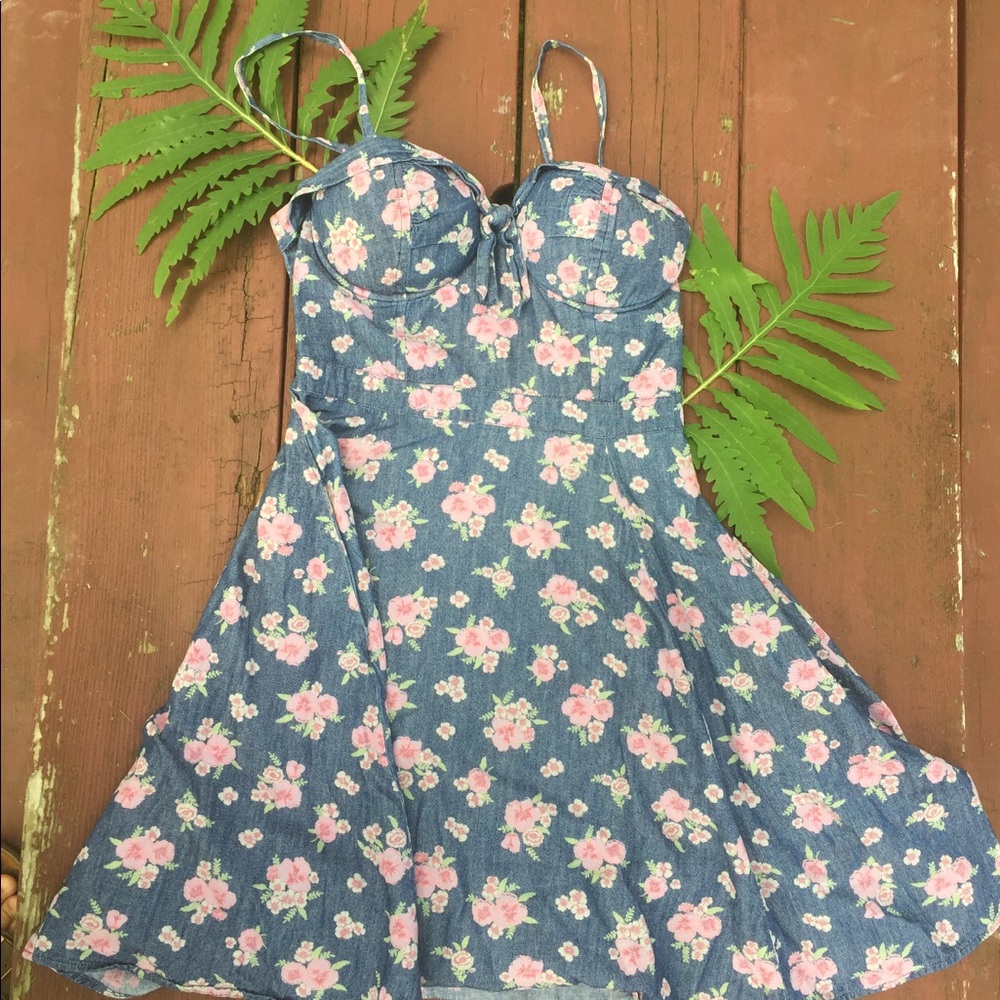 Floral Jean Dress