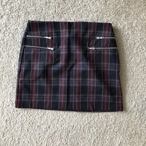 Plaid mini skirt