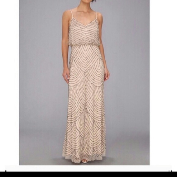 Adrianna Papell Dresses & Skirts - Adrianna Papell Long Deco Blouson Dress