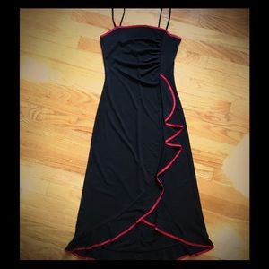 Woman's Size Small Red and Black Party Dress