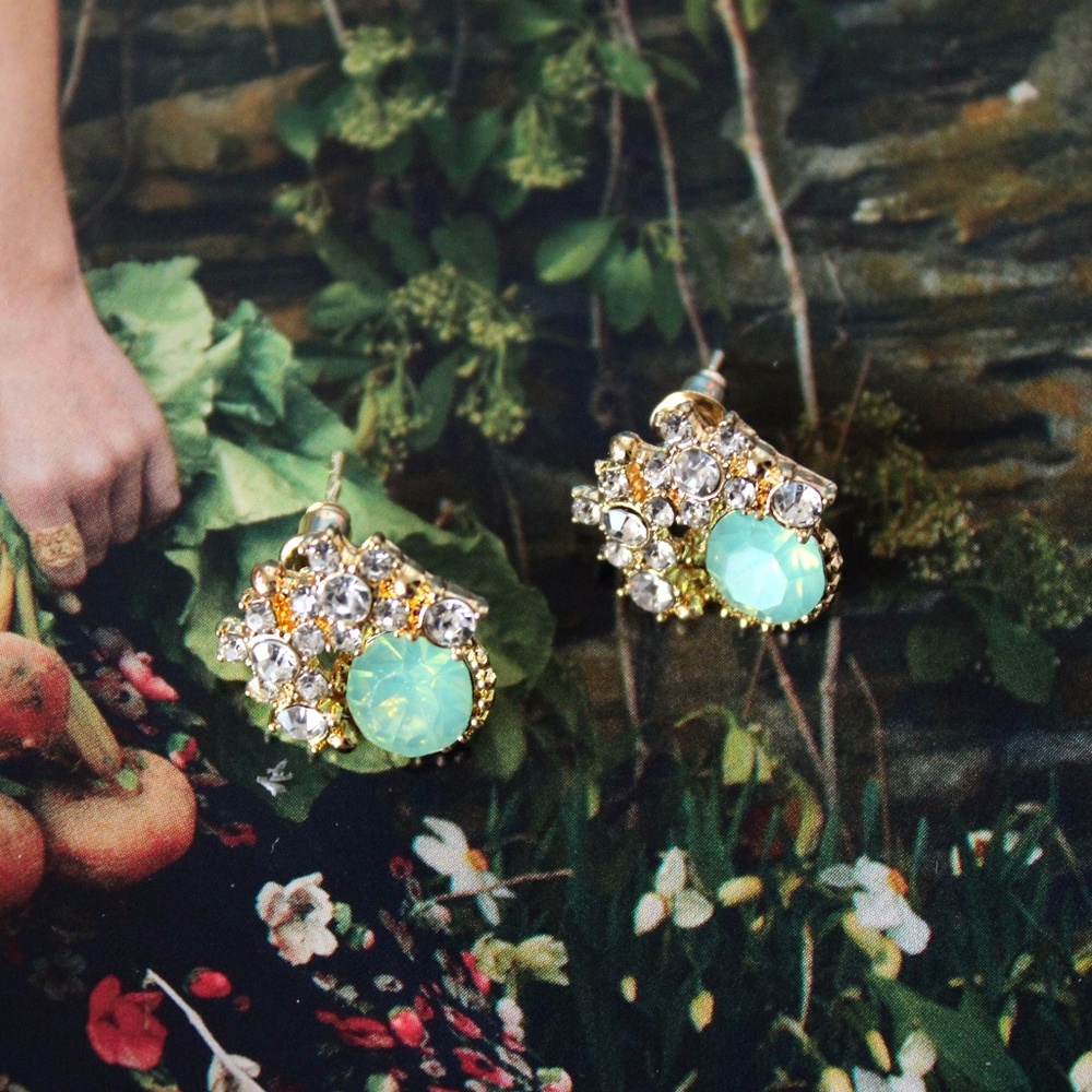 "Caroline" Earrings | Green