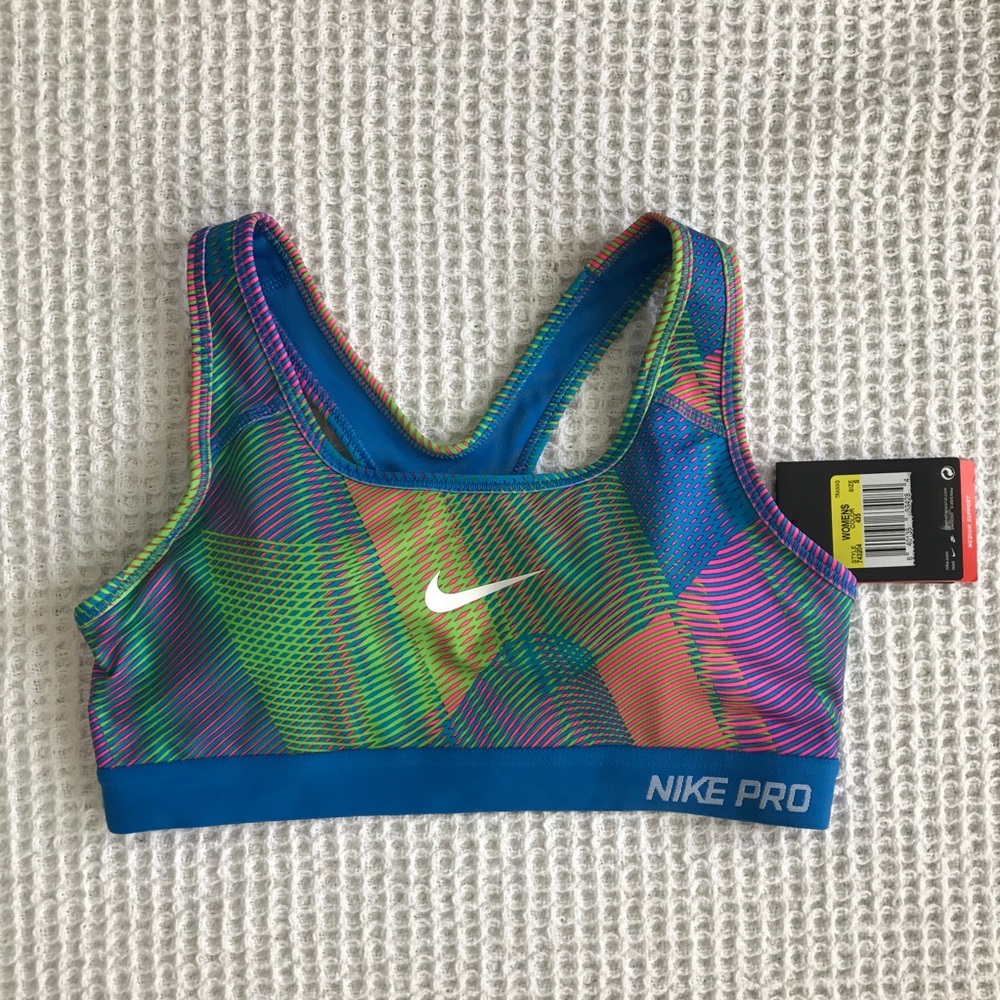 NWT Nike Rainbow Sports Bra