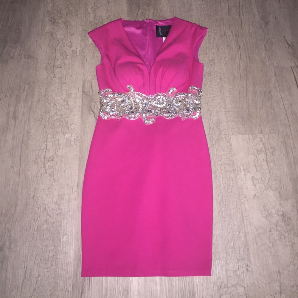 Pink Cocktail Dress Mac Duggal