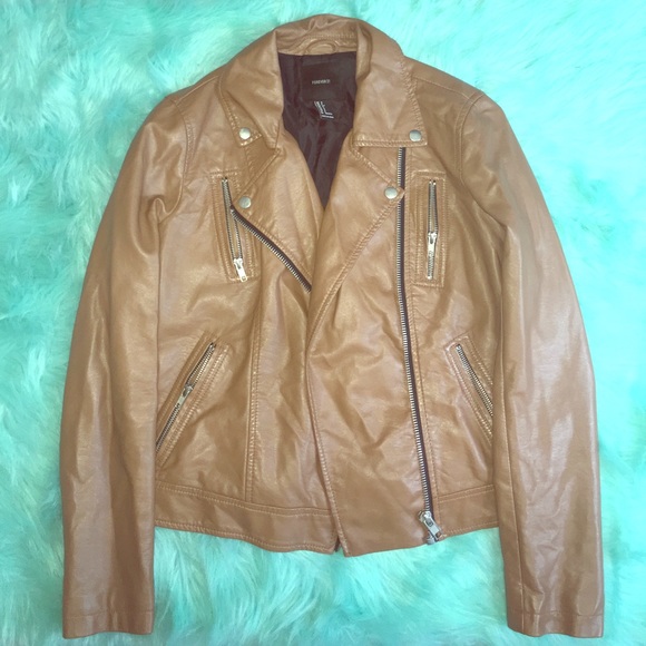 FOREVER21 LEATHER MOTOR JACKET - Picture 1 of 2