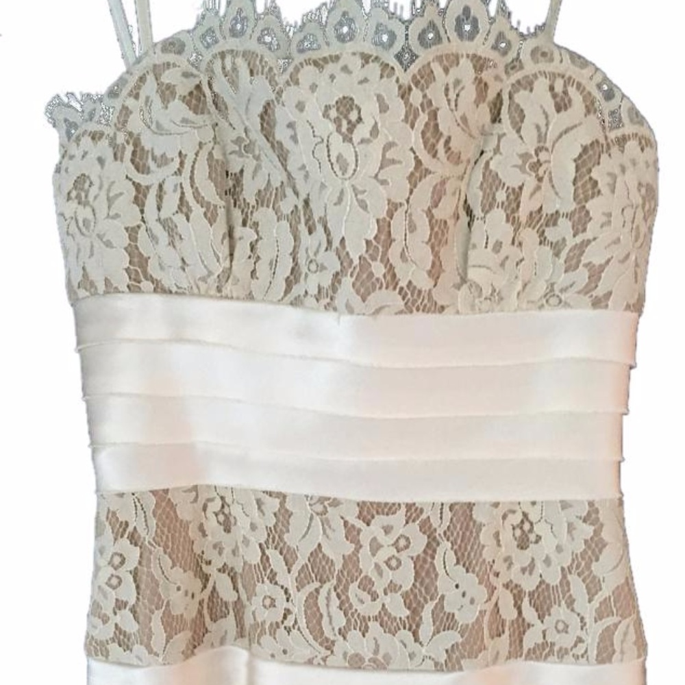 BCBGMAXAZRIA Ivory/Cream Dress